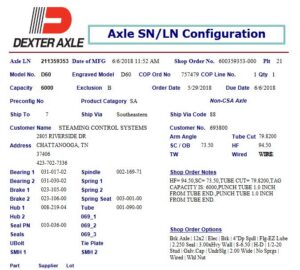 4" Drop 6K build per serial number